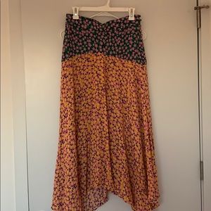 Topshop multi midi skirt